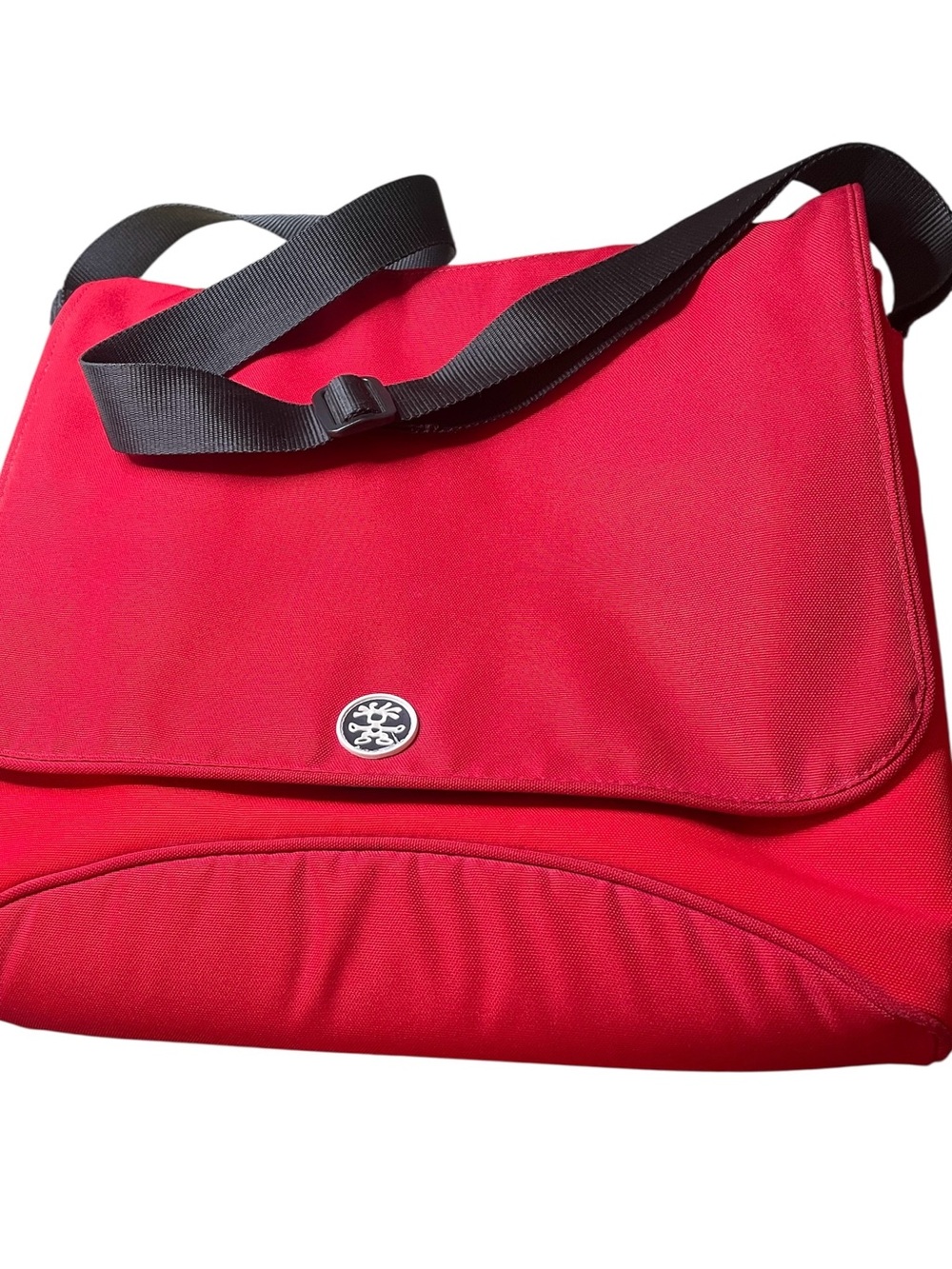 Crumpler Red Crossbody Messenger Bag with Black Strap Medium